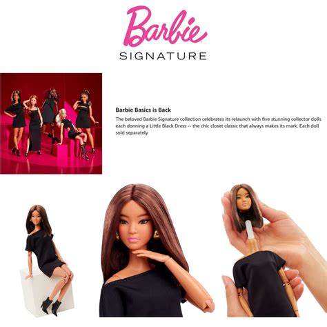Barbie Basics Signature Collector Doll Model With Chic Brunette Doll