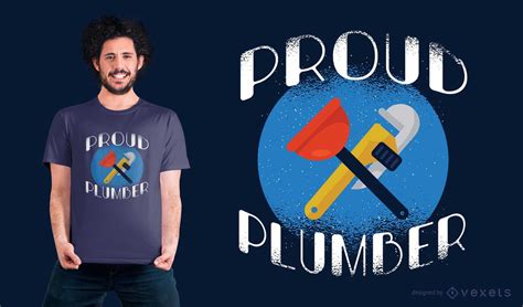 Proud Plumber T Shirt Design Vector Download