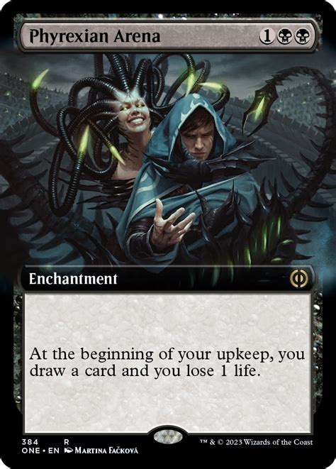 phyrexian arena extended art phyrexia     magic