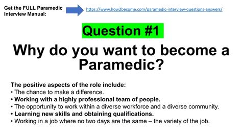 Paramedic Science Degree Interview Questions and Answers | PPTX
