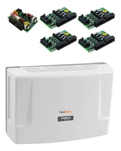 Kit Central Intelbras Pabx Impacta 40 2 Linhas 16 Ramais