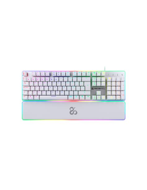 Newskill Gungnyr Pro Ivory Teclado Optomec Nico Gaming Rgb