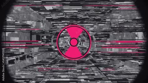 distorted haunted tv static glitch effect black  white blood red
