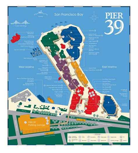 Wharf San Francisco Attractions Map