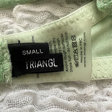 Triangl Lime Green Sparkle Bikini Top Is A Small Depop