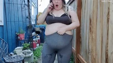 Outdoor BBW Tight Leggings Wetting HD Daisy Dax Body Fetishes Clips4sale