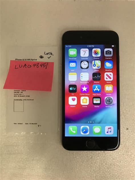 Apple Iphone Sprint Gray Gb A Luag Swappa