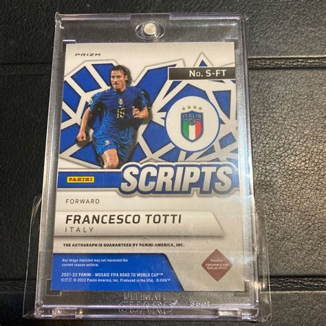 Panini Mosaic Soccer Francesco Totti Auto