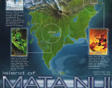 The Official Map Of Mata Nui