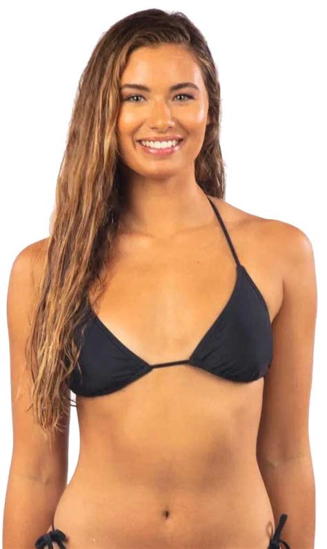 Rip Curl Classic Surf Eco Sliding Tri Bikini Top Black