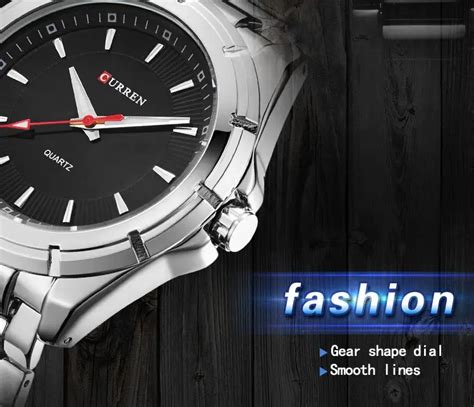 CURREN гоночные спортивные часы черные белые часы мужские модные ...