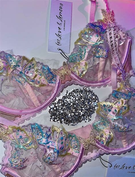Swarovski Crystal Butterfly Lingerie Lace Set Etsy