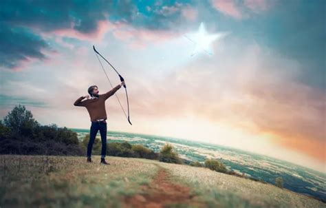 Обои звезда, лук, Vincent Bourilhon, To create a shooting star на ...