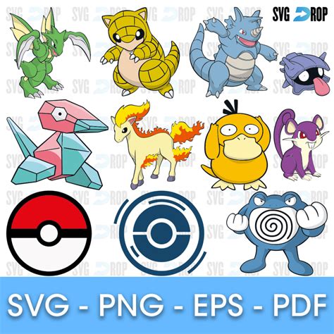 Pokemon Bundle Svg Svg Drop