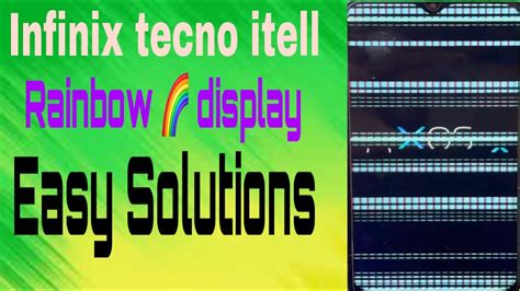 Infinix Hot Play Rainbow Shake Display Problem Complete Solution Youtube