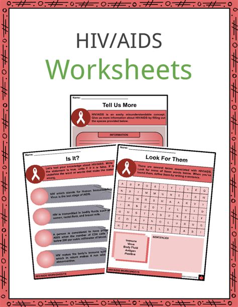 Sample Hiv Aids Worksheets