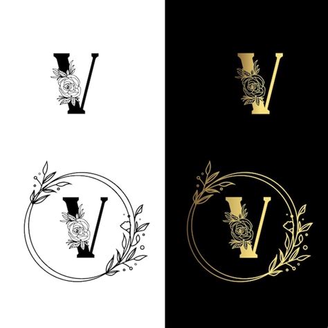 Letra Vectorial Un Logotipo De Lujo Vector Premium