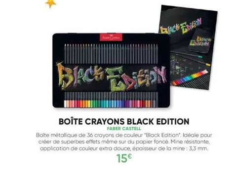 Promo Boîte Crayons Black édition Faber Castell chez Fnac iCatalogue fr