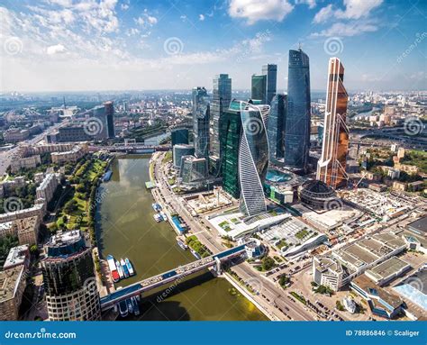 Aerial View Of Moscow City Stock Photo Image Of Center 78886846