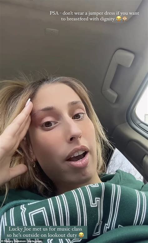 Stacey Solomon Reveals She Was Forced To Go Naked In Her Car After Breastfeeding Blunder