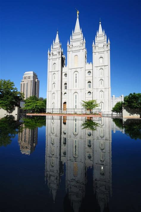 Mormon Temple In Salt Lake City Utah Stock Photo Image Of Mormon