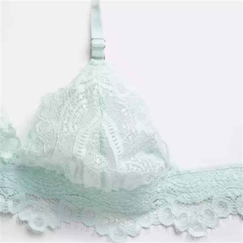 Lingerie Set Lace Bra Thong With Dentelle Embroidery For Women