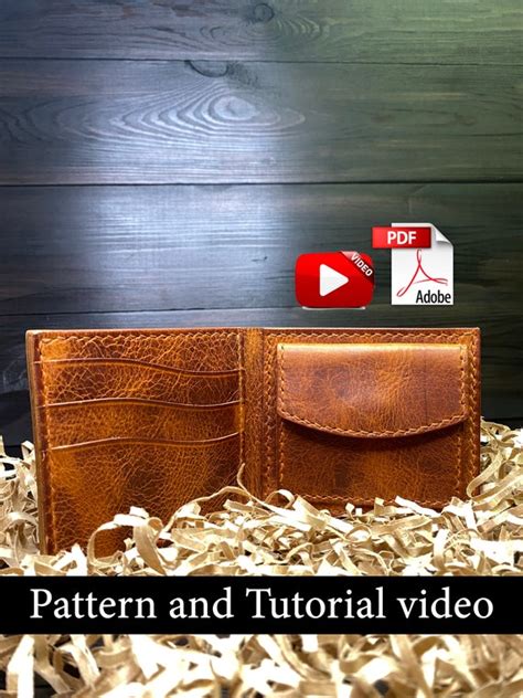 Bifold Wallet Pdf Pattern With Video Tutorial How To Make Etsy