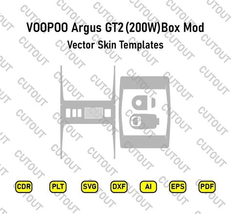 Voopoo Argus Gt Ii 200w Vector Skin Templates