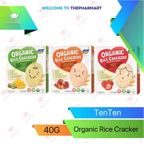 TenTen Organic Rice Cracker 40G Shopee Singapore