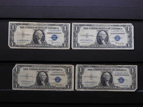 Series 1935 D E F G 100 Silver Certificates 4 Notes Auction