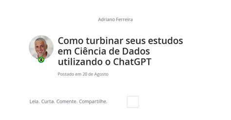 Como Turbinar Seus Estudos Em Ci Ncia De Dados Utilizando O Chatgpt