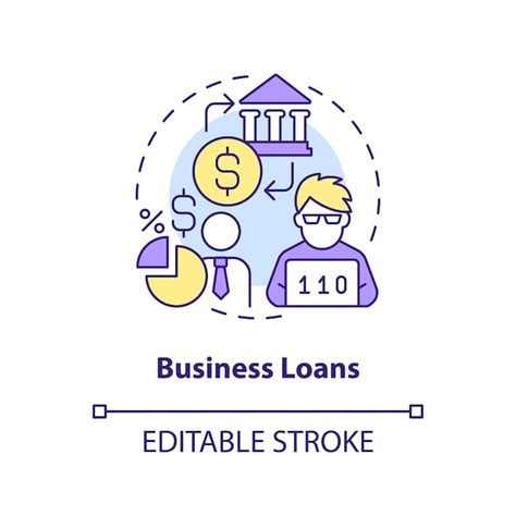 Premium Vector Business Loans Concept Icon