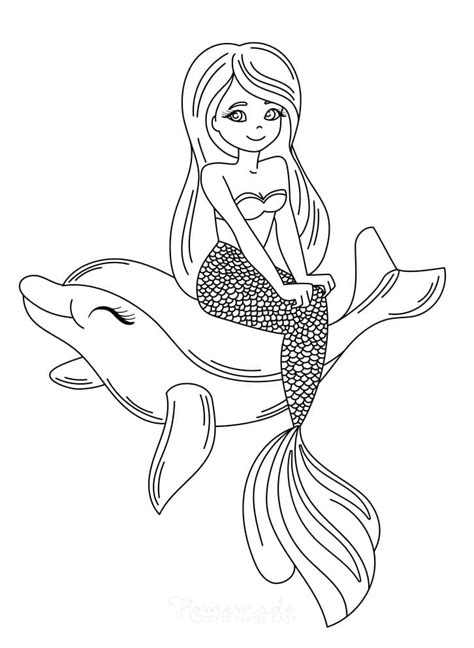 Coloriage Magnifique Sirène télécharger et imprimer gratuit sur