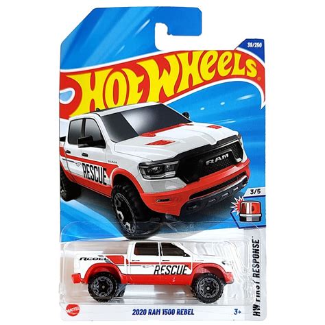 Hot Wheels Básico Mattel HW First Response RAM 1500 Rebel 2020 Bombeiro Lote B 2025 Shopee