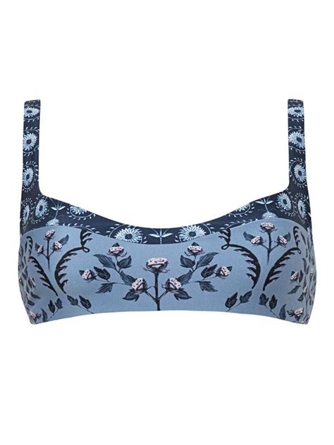 Agua Bendita Anatasa Sue O Bikini Top Blue Editorialist