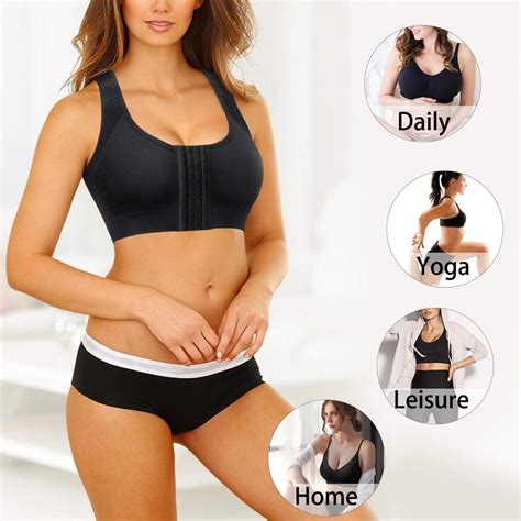 Bra For You® Front Closure Wireless Back Support Bra (Buy 1 Get 2 Free ...