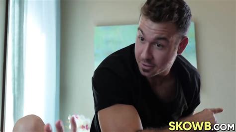 Good Looking Blonde Babe Takes A Huge Dong In Her Twat