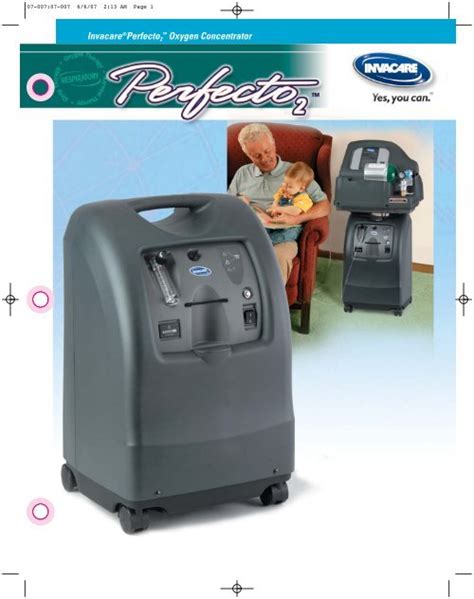 Invacare®perfecto2 ™ Oxygen Concentrator Home Page Mercy