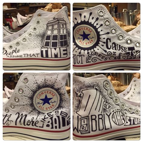 Custom Sharpie Dr. Who Converse All-Stars | Zapatillas de deporte bonitas, Zapatillas converse ...