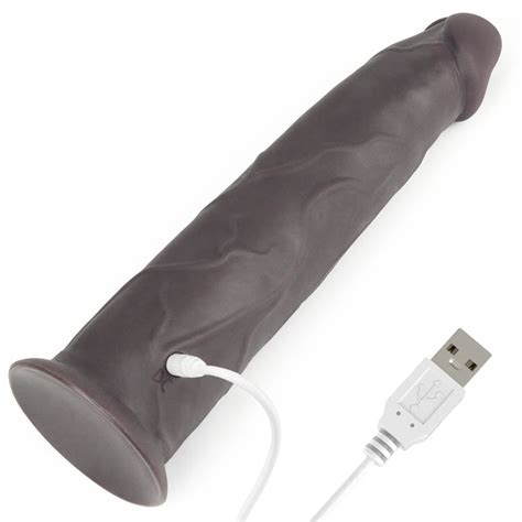 9 Dual Layered Silicone Rotator Brown на ХИТ цена Dildo bg