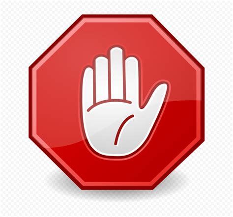 Stop Sign Hand Symbol