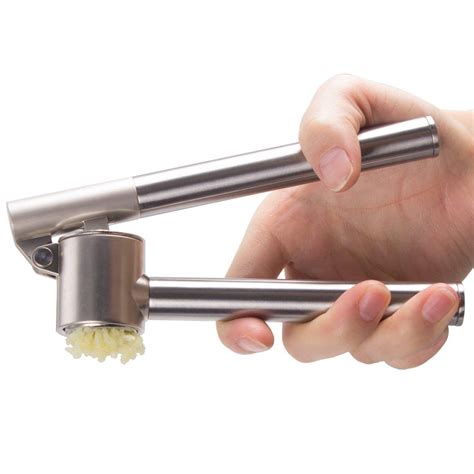 Acero Inoxidable Prensa De Ajo Mincer Ajo Peeler Jengibre Press Ginger