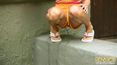 Street Bitchie Feels Embarrassed As She Has Done A Pee In Shorts Porn Pictures Xxx Photos Sex
