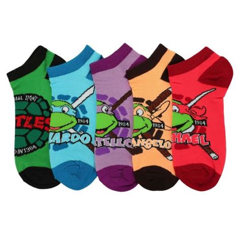 Teenage Mutant Ninja Turtles Retro Characters Pack Womens Juniors