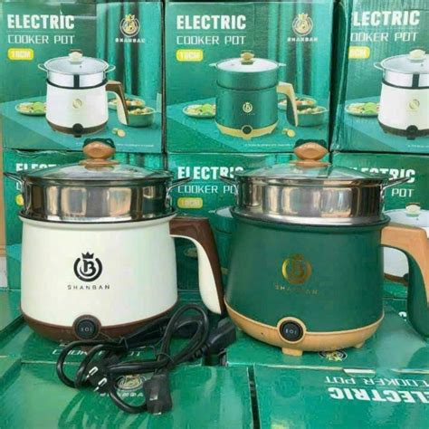 Multi Functional Mini Electric Hot Pot 2 Layer Noodle Cooker Free 3 Layer Non Stick Steaming