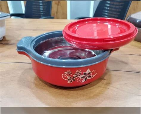L Plastic Insulated Floral Printed Hot Pot Casserole Set At Rs Piece Insulated Casserole