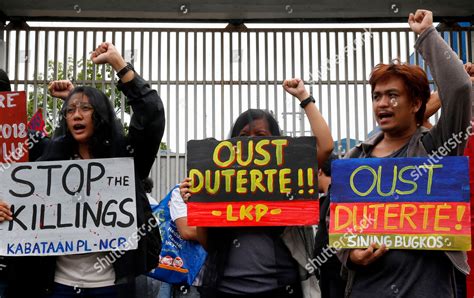 Protesters Mostly Relatives Victims Alleged Extrajudicial Editorial