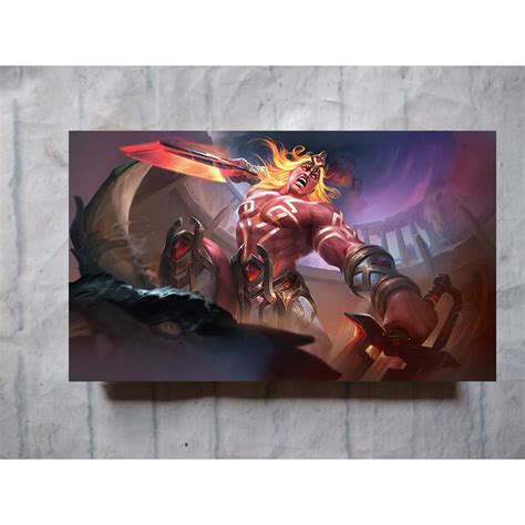 Jual Poster Mobile Legends Legend Size A Hero Lapu Lapu Dinding Kayu