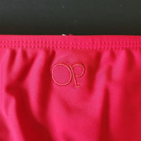 Ocean Pacific Womens Pink Knot Side Thong Swim Bikini Gem