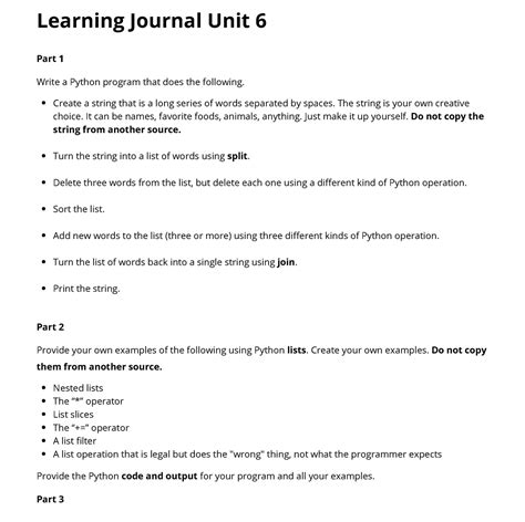 Cs Ay T Learning Journal Unit Home Learning Journal